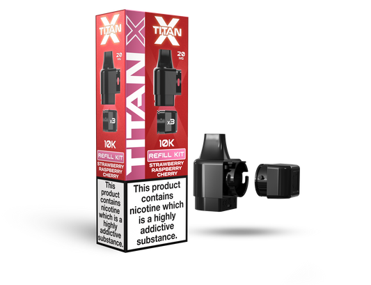 Titan X 10L Pods 10 Pcs Strawberry Raspberry Cherry