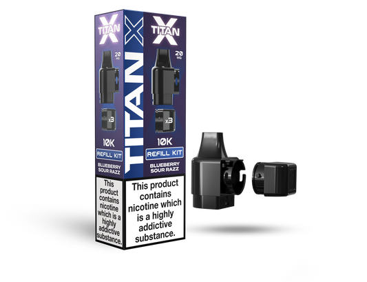 Titan X 10L Pods 10 Pcs Blueberry Sour Razz