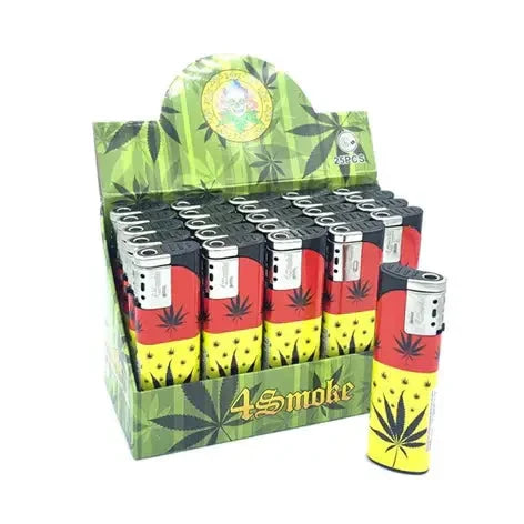 4 Smoke Flint Lighters 40 Pcs Dogs