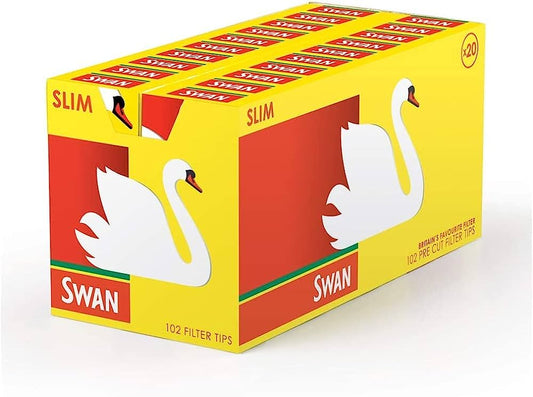 Swan Slim (Pop a Tip) Filter Tips 102 x 20 Pk