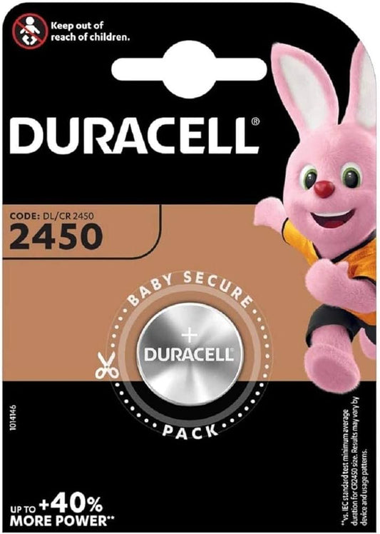 Duracell Lithium CR2450 1 x 3V 10 Pk