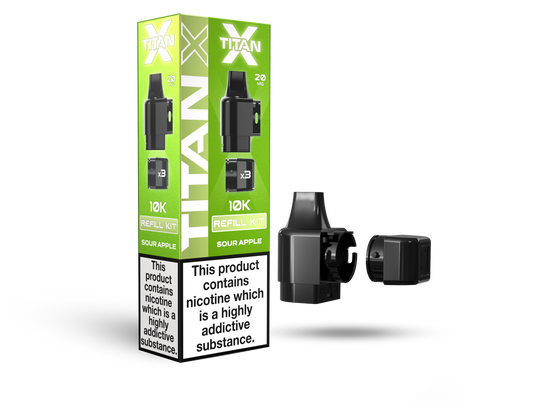 Titan X 10L Pods 10 Pcs Sour Apple