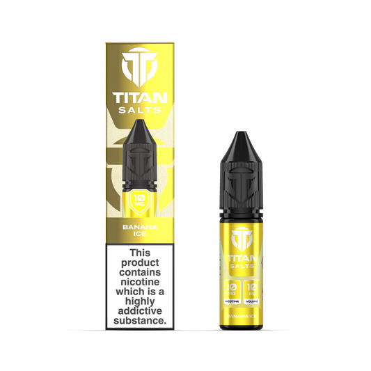 Titan Nic Salts 10mg 10ml 10 Pcs Banana Ice