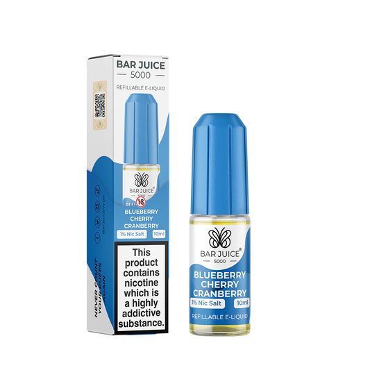 Bar Juice Nic Salt 20mg 10 Pk Blue Cherry Cranberry