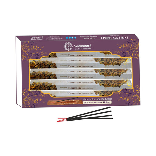 Vedmantra Benzoin 20 Sticks x 6 Pk