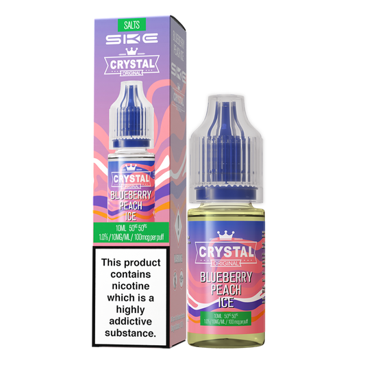 SKE Crystal Nic Salts 20mg 10Pk Blueberry Peach