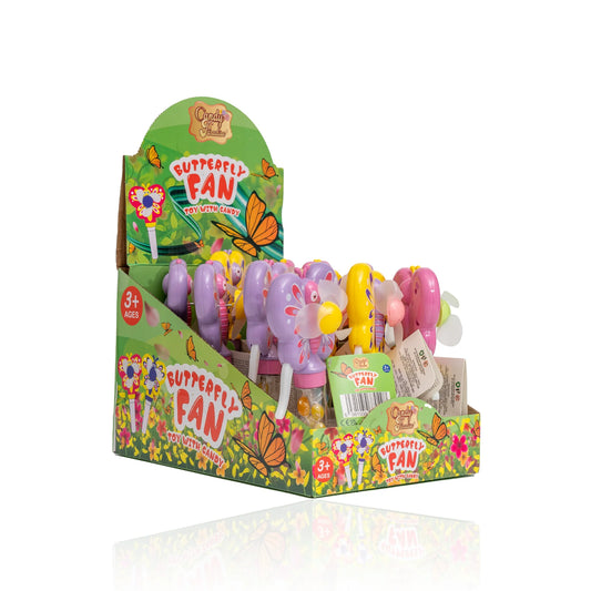 Candy Paradise Butterfly Fan Toy With Candy 12 x 10g