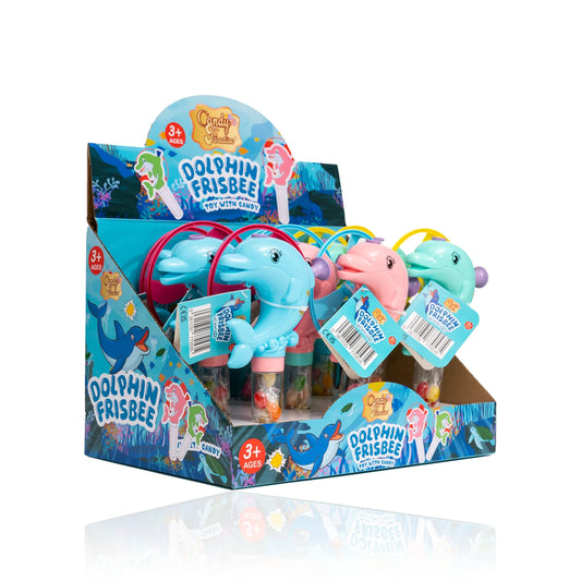 Candy Paradise Dolphin Frisbee Toy With Candy 9 x 10g