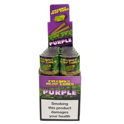 Cyclones Hemp Cone Purple 24 Pk