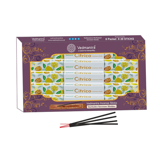 Vedmantra Citrico 20 Sticks x 6 Pk