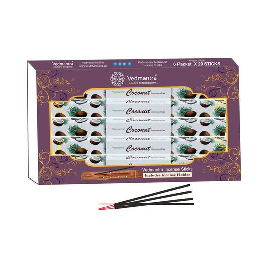 Vedmantra Coconut 20 Sticks x 6 Pk