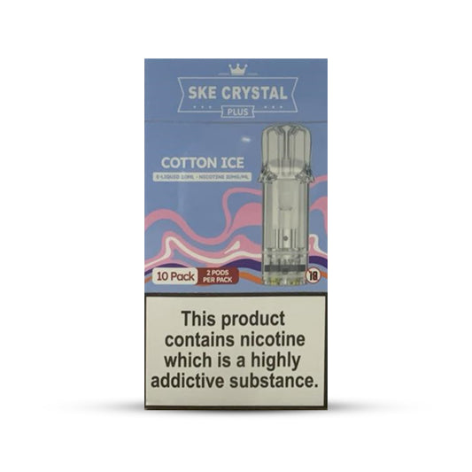 SKE Crystal Plus Pods 10 Pcs Cotton Candy Bubblegum / Cotton Ice