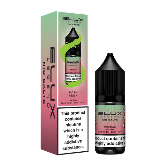 Elux Nic Salts 10mg 10 Pk Apple Peach