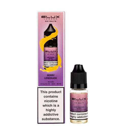Elux Nic Salts 10mg 10 Pk Berry Lemonade