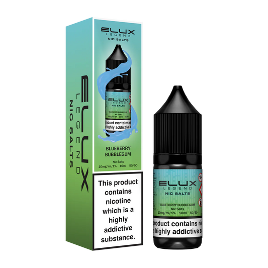 Elux Nic Salts 10mg 10 Pk Blueberry Blgm