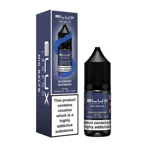 Elux Nic Salts 10mg 10 Pk Blueberry Rsby
