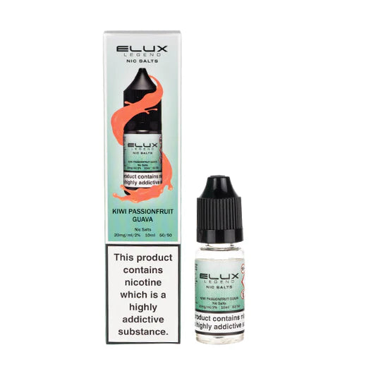 Elux Nic Salts 10mg 10 Pk Kiwi Psn Frt G