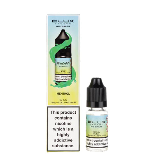 Elux Nic Salts 10mg 10 Pk Menthol