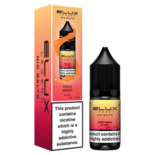 Elux Nic Salts 10mg 10 Pk Triple Mango