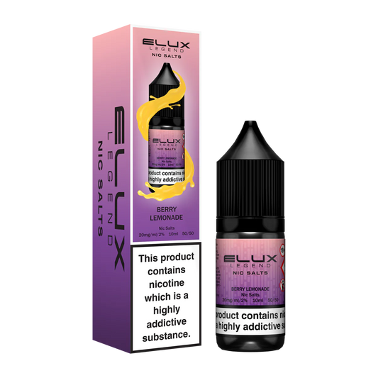 Elux Nic Salts 20mg 10 Pk Berry Lemonade