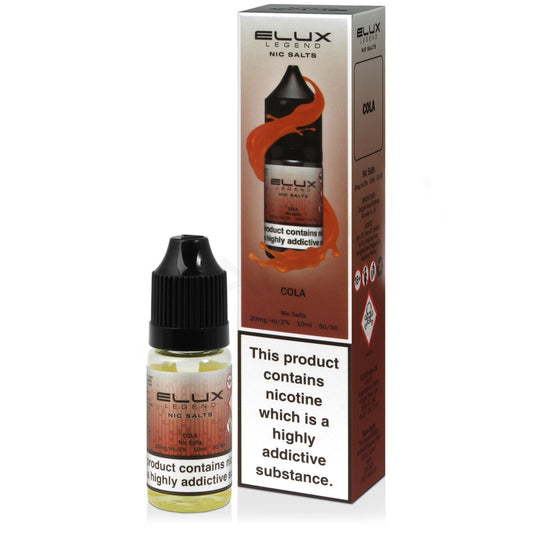 Elux Nic Salts 20mg 10 Pk Cola