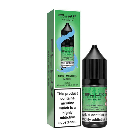 Elux Nic Salts 20mg 10 Pk Fsh Mnthl Mjto