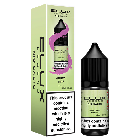 Elux Nic Salts 20mg 10 Pk Gummy Bear