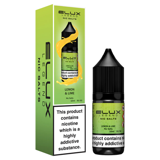 Elux Nic Salts 20mg 10 Pk Lemon & Lime