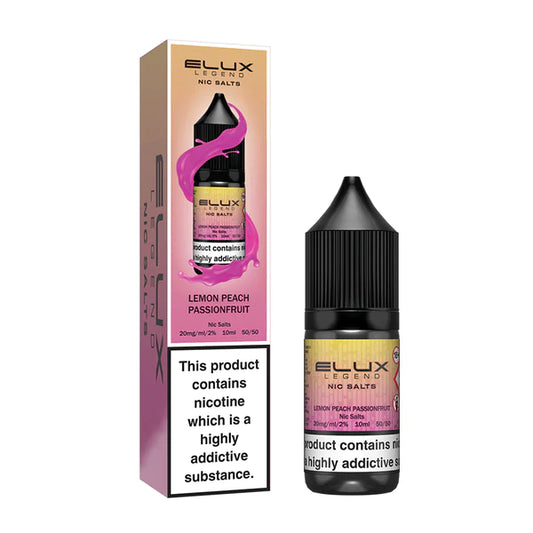 Elux Nic Salts 20mg 10 Pk Lmn Pch Psn Ft