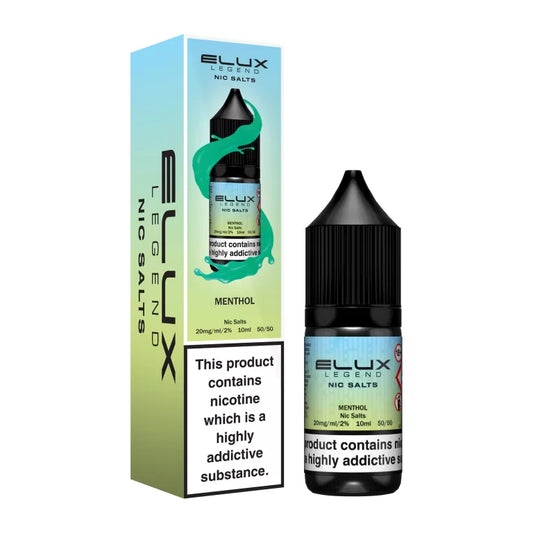 Elux Nic Salts 20mg 10 Pk Menthol