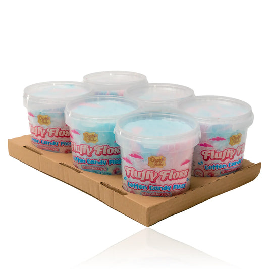 Candy Paradise Fluffy Candy Floss 6 x 50g Strawberry & Tutti Frutti