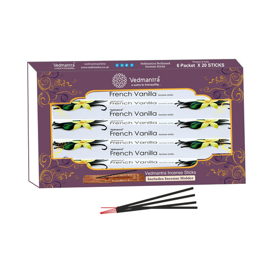 Vedmantra French Vanila 20 Sticks x 6 Pk
