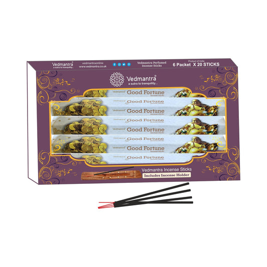 Vedmantra Good Fortune 20 Sticks x 6 Pk