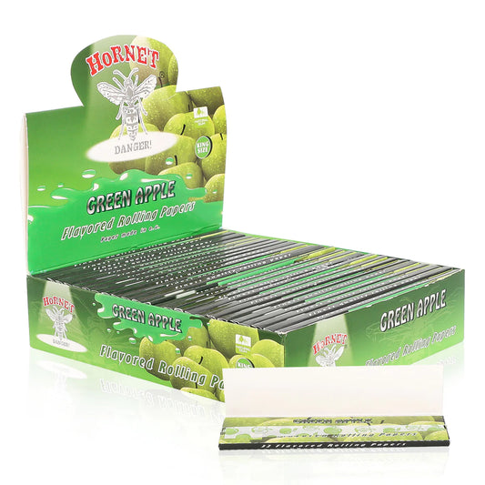Hornet King Rolling Paper 25s Green Aple