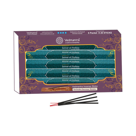 Vedmantra Jannat Ul Fir 20 Sticks x 6 Pk