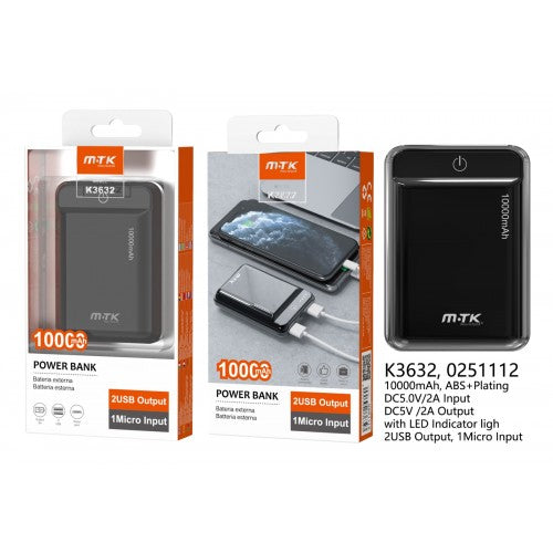 M-TK Pocket Power Bank 10000mAh Black
