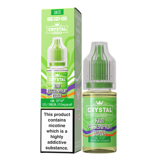 SKE Crystal Nic Salts 10mg 10Pk Kiwi Psn Frt Gva