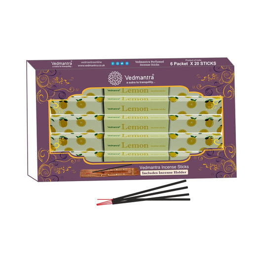 Vedmantra Lemon 20 Sticks x 6 Pk