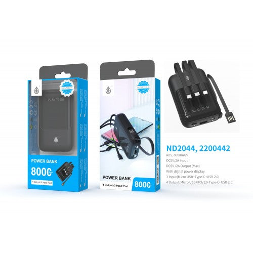 One Plus Power Bank 8000mAh Black