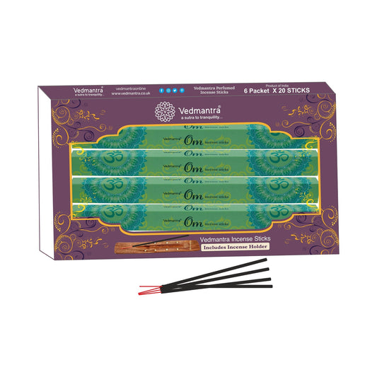 Vedmantra Om 20 Sticks x 6 Pk