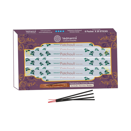 Vedmantra Patchouli 20 Sticks x 6 Pk