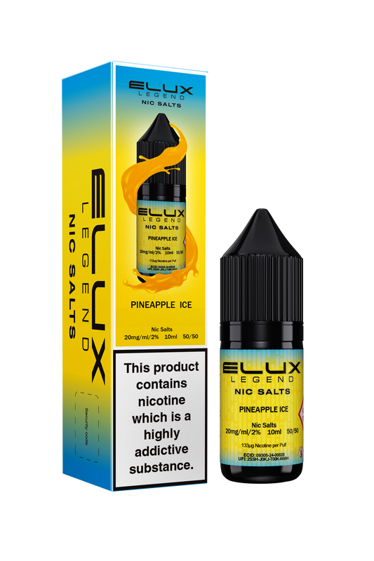 Elux Nic Salts 20mg 10 Pk Pineapple Ice