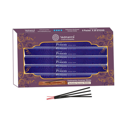 Vedmantra Poison 20 Sticks x 6 Pk
