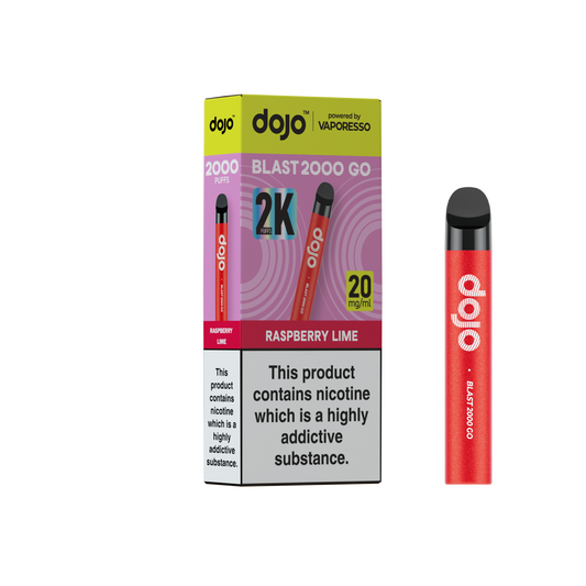 Dojo Blast 2000 Go Pod Kit 5 Pcs Raspberry Lime
