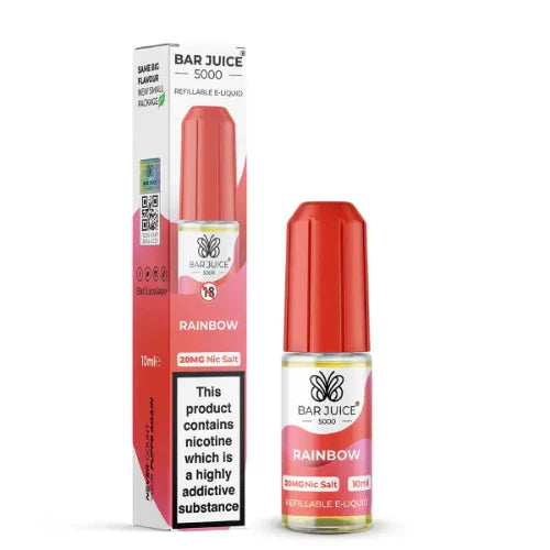 Bar Juice Nic Salt 20mg 10 Pk Rainbow