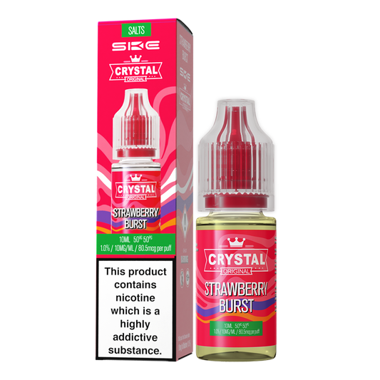 SKE Crystal Nic Salts 20mg 10Pk Strawberry Burst