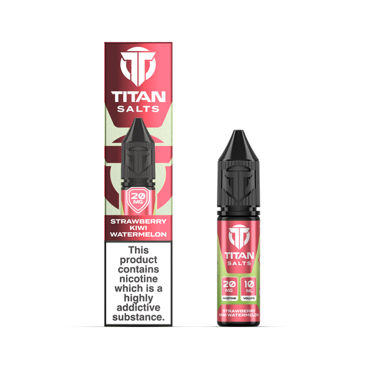 Titan Nic Salts 20mg 10ml 10 Pcs Strawberry Kiwi W