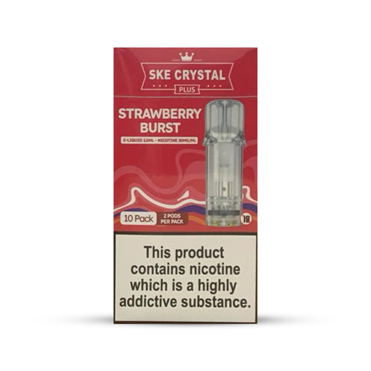 SKE Crystal Plus Pods 10 Pcs Strawberry Burst