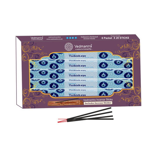 Vedmantra Turkish Eye 20 Sticks x 6 Pk