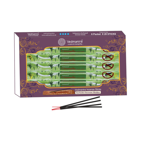 Vedmantra Citronella 20 Sticks x 6 Pk